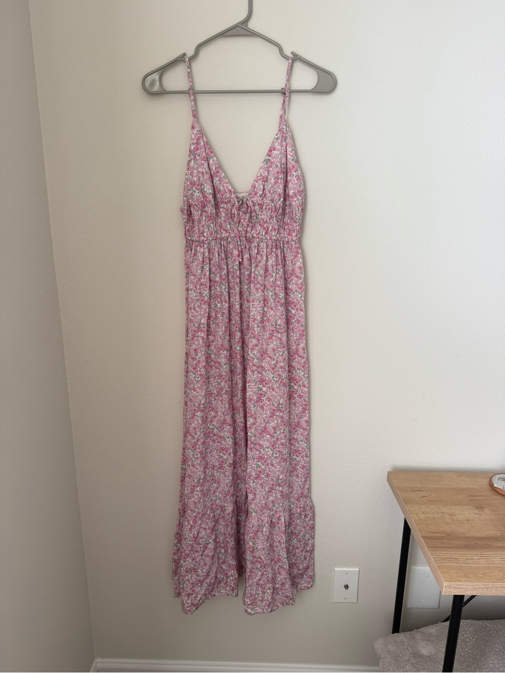 Aeropostale Pink Floral Maxi Dress